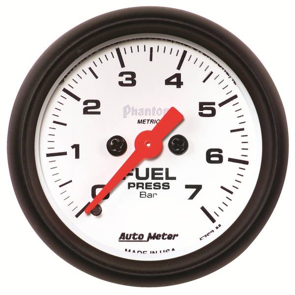 AutoMeter - AutoMeter 2-1/16in. FUEL PRESSURE,  0-7 BAR - 5763-M