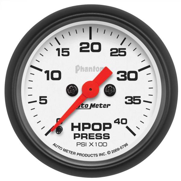 AutoMeter - AutoMeter 2-1/16in. HPOP PRESSURE,  0-4K PSI - 5796