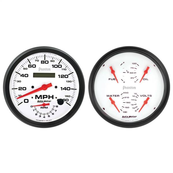 AutoMeter - AutoMeter 2 PC. GAUGE KIT,  5in. QUAD/TACH/SPEEDO - 5805