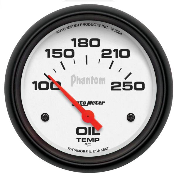 AutoMeter - AutoMeter 2-5/8in. OIL TEMPERATURE,  100-250 deg.F - 5847