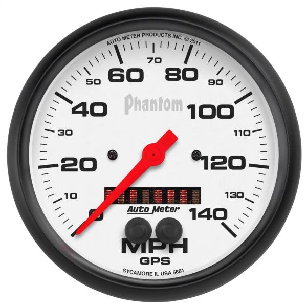 AutoMeter - AutoMeter 5in. GPS SPEEDOMETER,  0-140 MPH - 5881