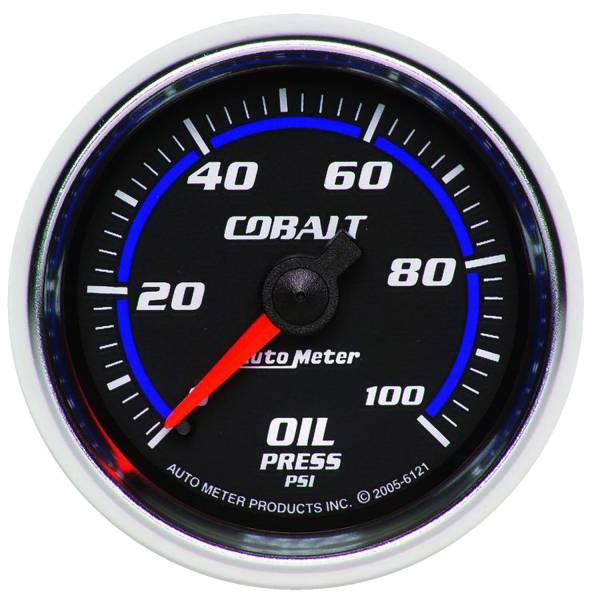 AutoMeter - AutoMeter 2-1/16in. OIL PRESSURE,  0-100 PSI - 6121