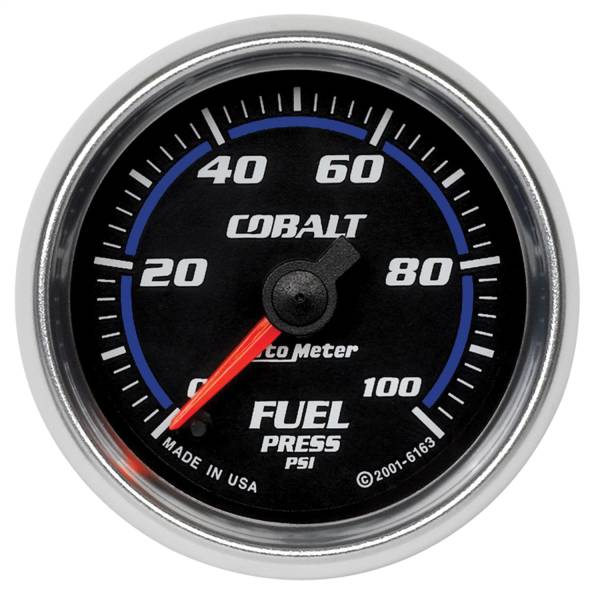 AutoMeter - AutoMeter 2-1/16in. FUEL PRESSURE,  0-100 PSI - 6163