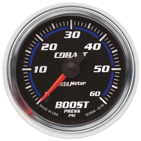 AutoMeter - AutoMeter 2-1/16in. BOOST,  0-60 PSI - 6170