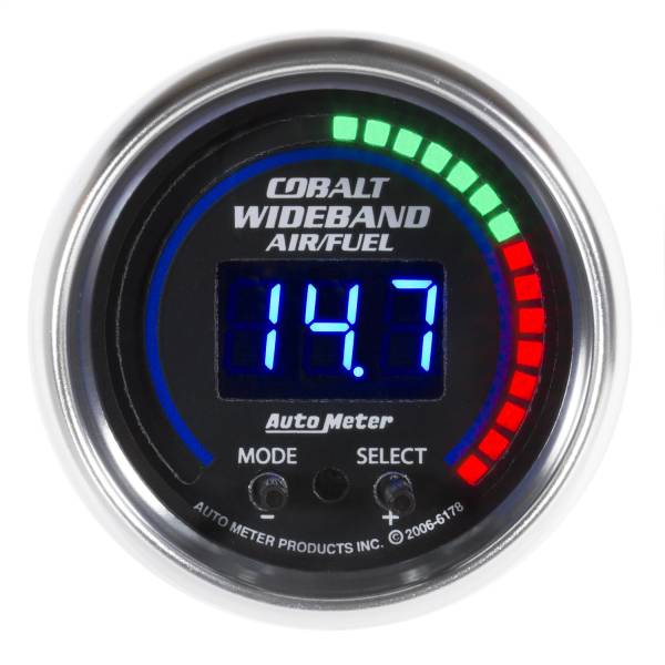 AutoMeter - AutoMeter 2-1/16in. WIDEBAND PRO AIR/FUEL RATIO,  6:1-20:1 AFR - 6178