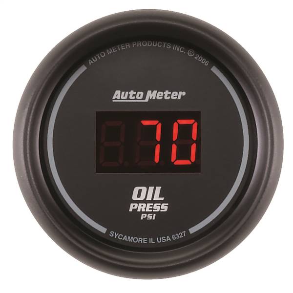 AutoMeter - AutoMeter 2-1/16in. OIL PRESSURE,  0-100 PSI - 6327