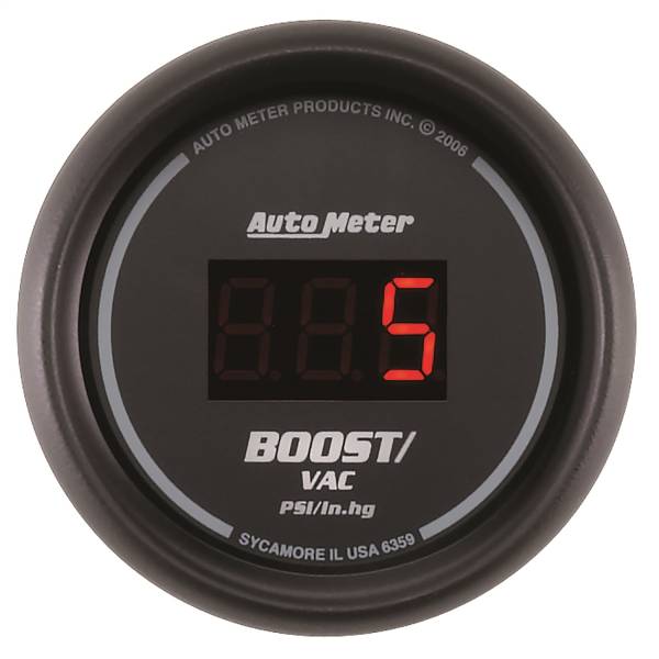 AutoMeter - AutoMeter 2-1/16in. BOOST/VACUUM,  30 IN HG/30 PSI - 6359