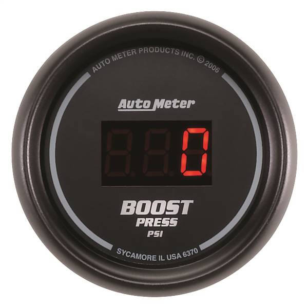 AutoMeter - AutoMeter 2-1/16in. BOOST,  0-60 PSI - 6370