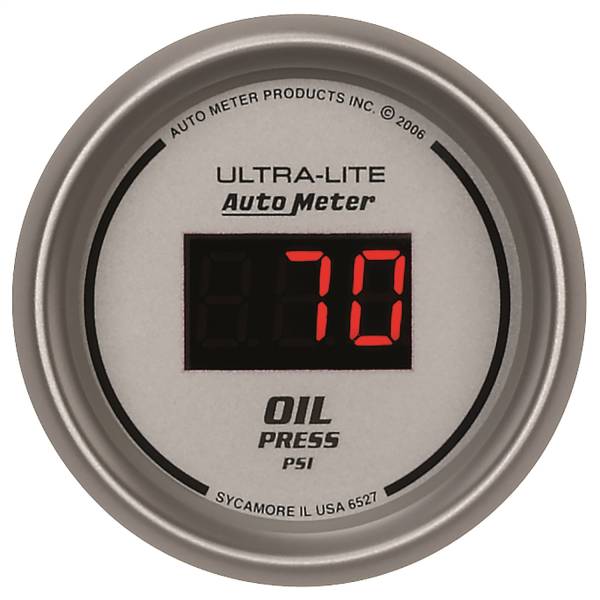 AutoMeter - AutoMeter 2-1/16in. OIL PRESSURE,  5-100 PSI - 6527