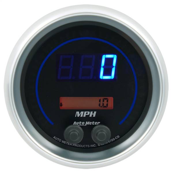 AutoMeter - AutoMeter 3-3/8in. SPEEDOMETER 260 MPH/260 KM/H ELEC. PROGRAMMABLE - 6789-CB