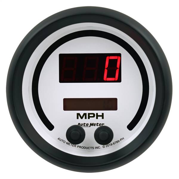 AutoMeter - AutoMeter 3-3/8in. SPEEDOMETER 260 MPH/260 KM/H ELEC. PROGRAMMABLE - 6789-PH