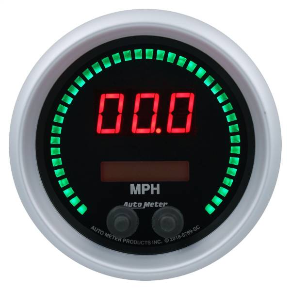 AutoMeter - AutoMeter 3-3/8in. SPEEDOMETER 260 MPH/260 KM/H ELEC. PROGRAMMABLE - 6789-SC