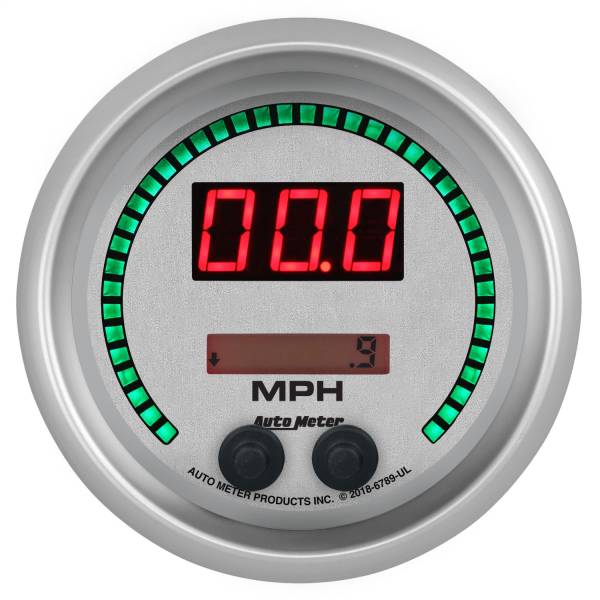 AutoMeter - AutoMeter 3-3/8in. SPEEDOMETER 260 MPH/260 KM/H ELEC. PROGRAMMABLE - 6789-UL