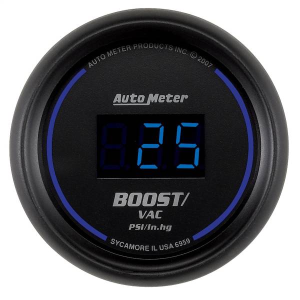 AutoMeter - AutoMeter 2-1/16in. BOOST/VACUUM,  30 IN HG/30 PSI - 6959