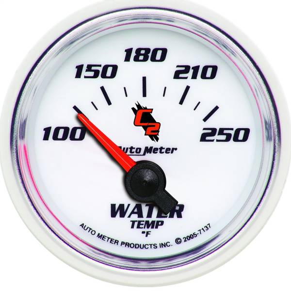 AutoMeter - AutoMeter 2-1/16in. WATER TEMPERATURE,  100-250 deg.F - 7137