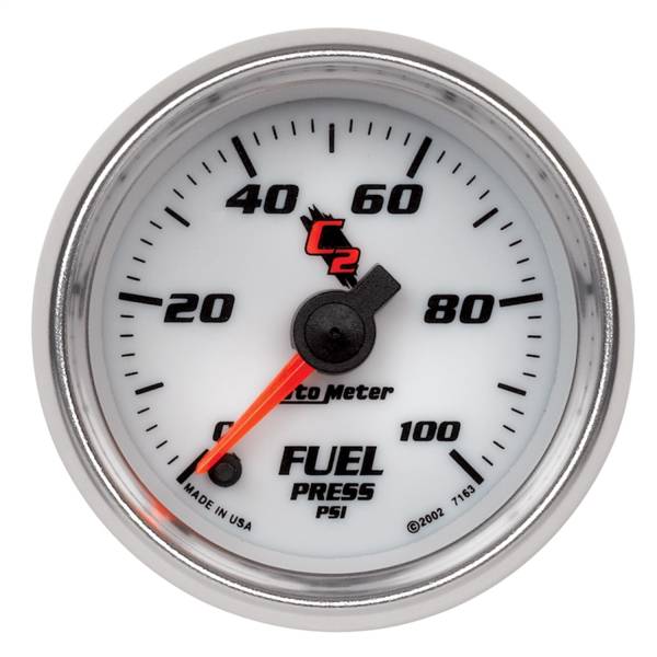 AutoMeter - AutoMeter 2-1/16in. FUEL PRESSURE,  0-100 PSI - 7163