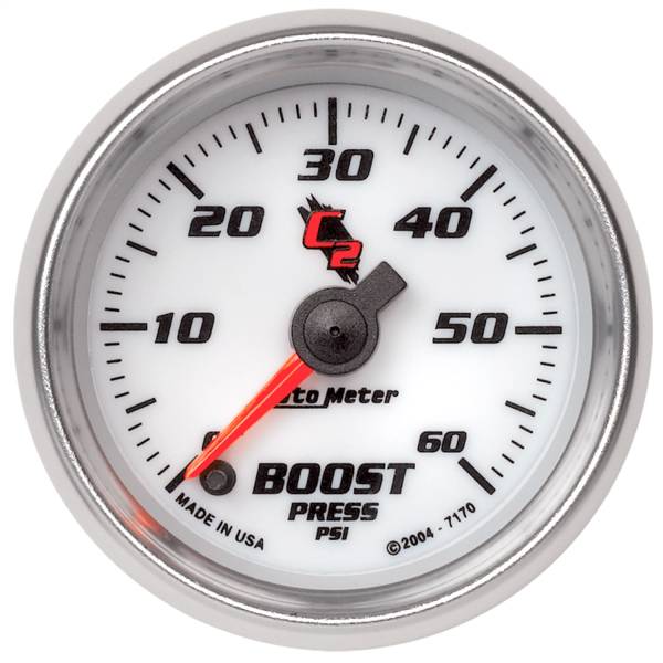 AutoMeter - AutoMeter 2-1/16in. BOOST,  0-60 PSI - 7170