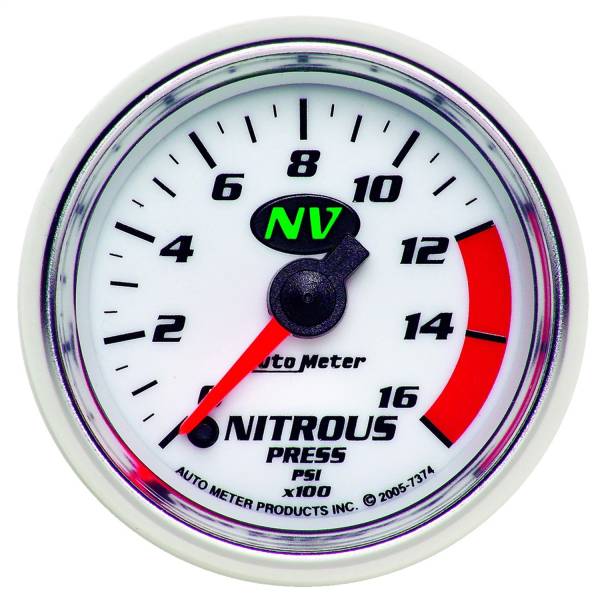 AutoMeter - AutoMeter 2-1/16in. NITROUS PRESSURE,  0-1600 PSI - 7374
