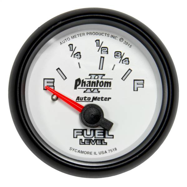 AutoMeter - AutoMeter 2-1/16in. FUEL LEVEL,  16-158 O - 7518