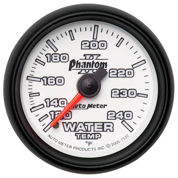 AutoMeter - AutoMeter 2-1/16in. WATER TEMPERATURE,  120-240 deg.F - 7532