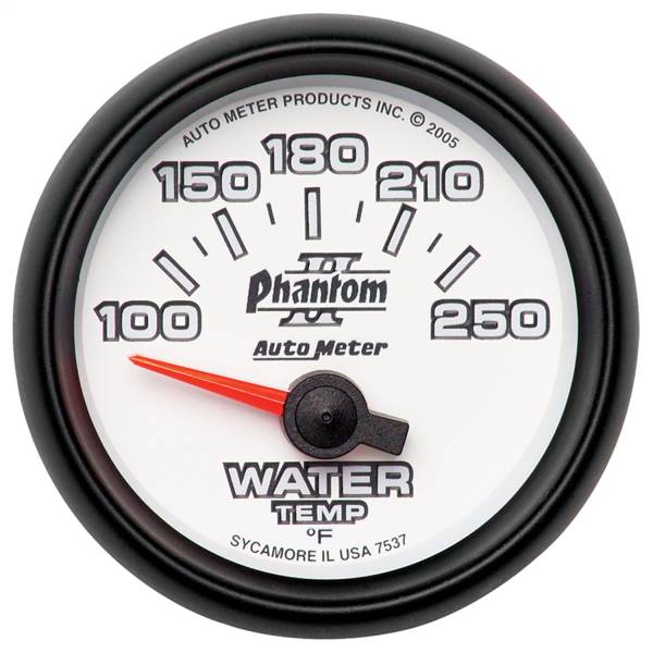 AutoMeter - AutoMeter 2-1/16in. WATER TEMPERATURE,  100-250 deg.F - 7537