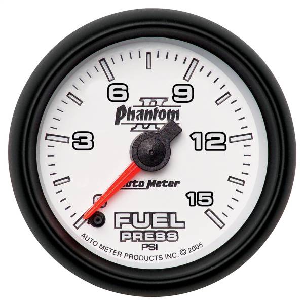 AutoMeter - AutoMeter 2-1/16in. FUEL PRESSURE,  0-15 PSI - 7561