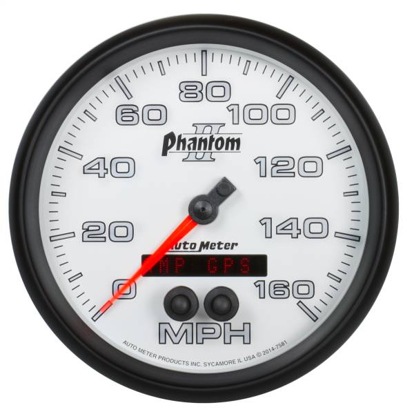 AutoMeter - AutoMeter 5in. GPS SPEEDOMETER,  0-160 MPH - 7581