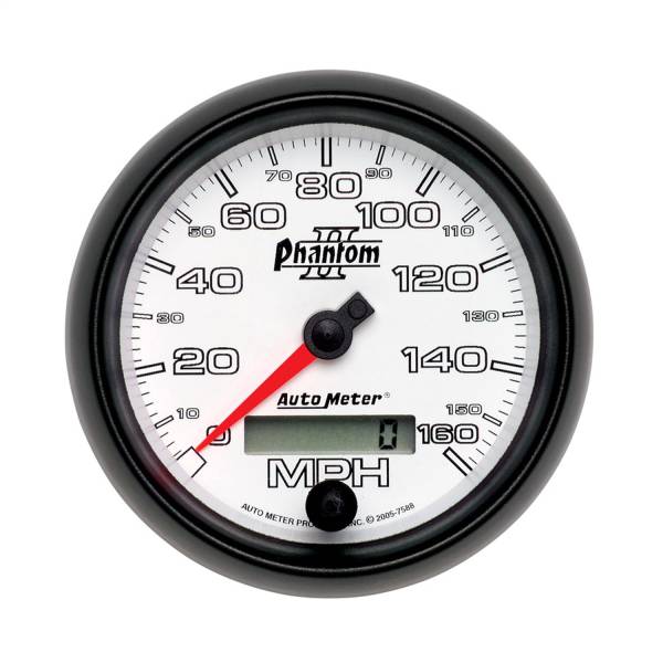 AutoMeter - AutoMeter 3-3/8in. SPEEDOMETER,  0-160 MPH - 7588
