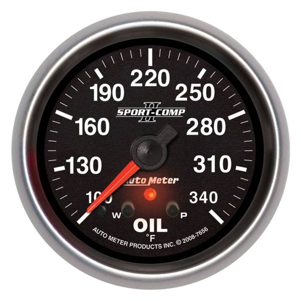 AutoMeter - AutoMeter 2-5/8in. OIL TEMPERATURE,  100-340 deg.F - 7656
