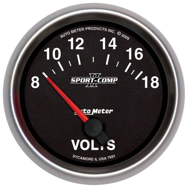 AutoMeter - AutoMeter 2-5/8in. VOLTMETER,  8-18V - 7691