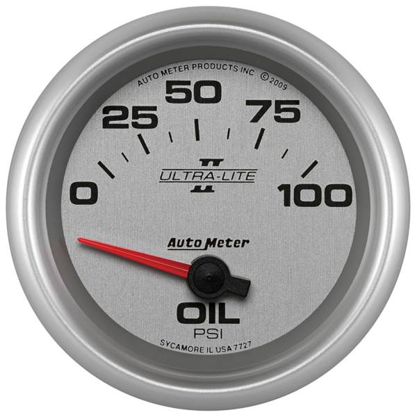 AutoMeter - AutoMeter 2-5/8in. OIL PRESSURE,  0-100 PSI - 7727