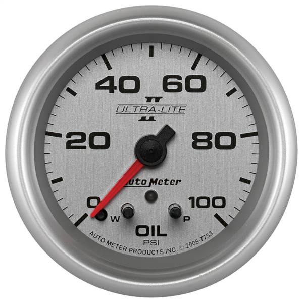 AutoMeter - AutoMeter 2-5/8in. OIL PRESSURE,  0-100 PSI - 7753