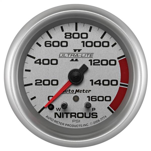 AutoMeter - AutoMeter 2-5/8in. NITROUS PRESSURE,  0-1600 PSI - 7774