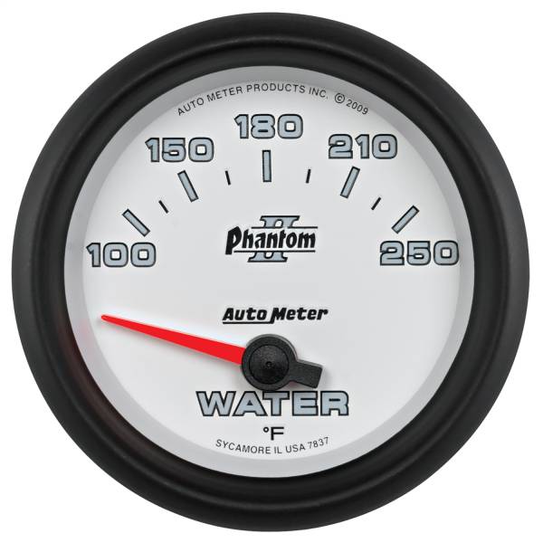 AutoMeter - AutoMeter 2-5/8in. WATER TEMPERATURE,  100-250 deg.F - 7837