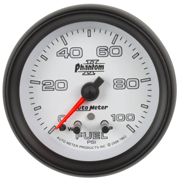 AutoMeter - AutoMeter 2-5/8in. FUEL PRESSURE,  0-100 PSI - 7863