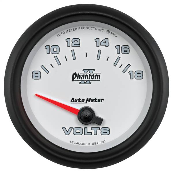 AutoMeter - AutoMeter 2-5/8in. VOLTMETER,  8-18V - 7891