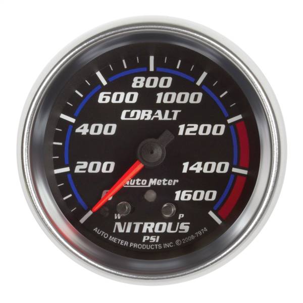 AutoMeter - AutoMeter 2-5/8in. NITROUS PRESSURE,  0-1600 PSI - 7974