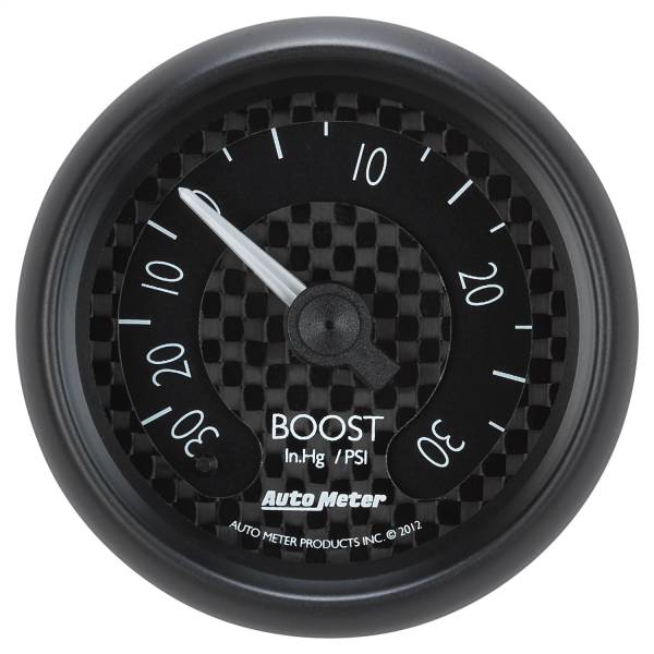 AutoMeter - AutoMeter 2-1/16in. BOOST/VACUUM,  30 IN HG/30 PSI - 8003