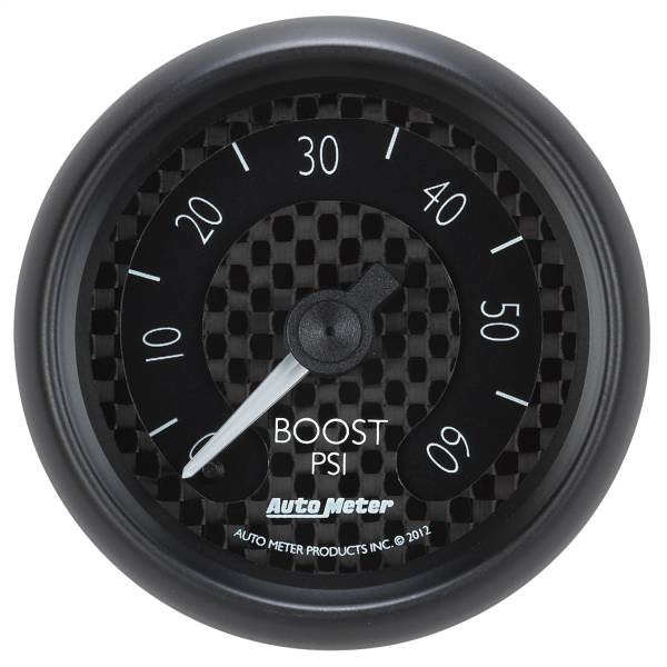 AutoMeter - AutoMeter 2-1/16in. BOOST,  0-60 PSI - 8005