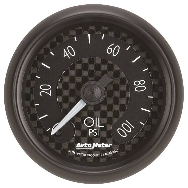 AutoMeter - AutoMeter 2-1/16in. OIL PRESSURE,  0-100 PSI - 8021