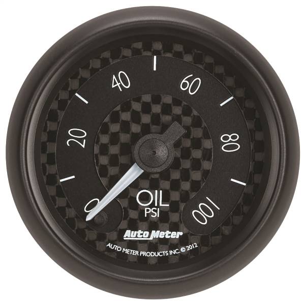 AutoMeter - AutoMeter 2-1/16in. OIL PRESSURE,  0-100 PSI - 8053