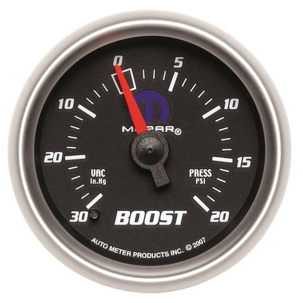 AutoMeter - AutoMeter 2-1/16in. BOOST/VACUUM,  30 IN HG/20 PSI - 880012