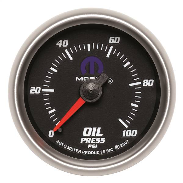 AutoMeter - AutoMeter 2-1/16in. OIL PRESSURE,  0-100 PSI - 880014