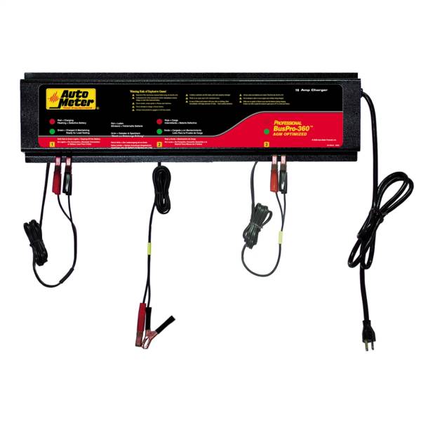 AutoMeter - AutoMeter BUSPRO-360,  AGM Optimized Smart Battery Charger-3 Channel - BUSPRO-360