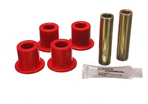 Energy Suspension - Energy Suspension Shackle Bushing Set,  Red - 4.2152R