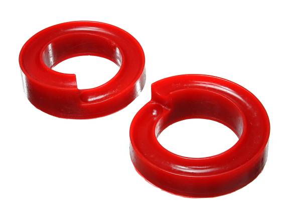 Energy Suspension - Energy Suspension Coil Spring Isolator Set,  Red - 4.6111R