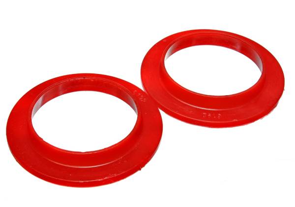 Energy Suspension - Energy Suspension Coil Spring Isolator Set,  Red - 9.6114R