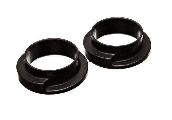 Energy Suspension - Energy Suspension Coil Spring Isolator Set,  Black - 9.6115G