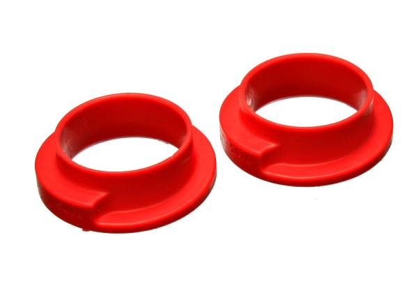 Energy Suspension - Energy Suspension Coil Spring Isolator Set,  Red - 9.6115R