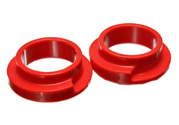 Energy Suspension - Energy Suspension Coil Spring Isolator Set,  Red - 9.6119R